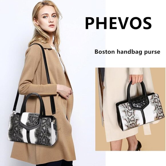 Fashionable Top Handle Crocodile Satchel - Lightweight Zipper Purse for Women - Picture 2 of 6